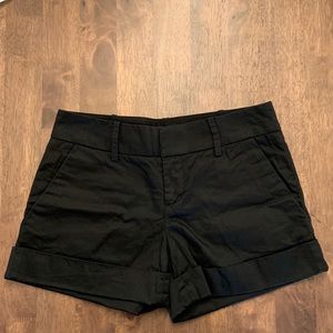 Club Monaco black shorts. Size 0